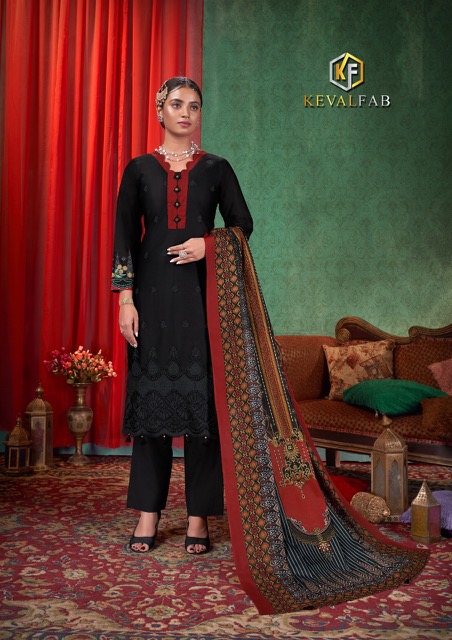 Keval Fab Sobia Plus Cotton Designer Exclusive Dress Material